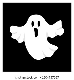 Ghost  for Halloween Design Vector isolated. Happy Halloween Template Illustration