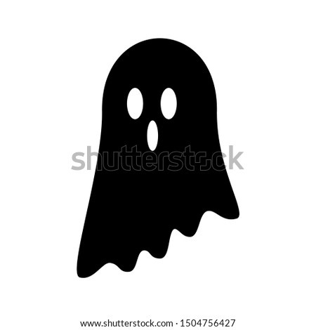 Ghost  for Halloween Design Vector isolated. Happy Halloween Template Illustration