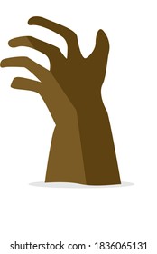 ghost halloween flat art brown color