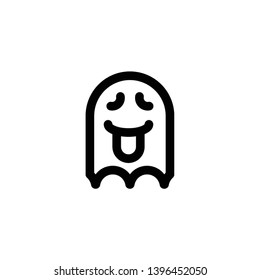 ghost, halloween icon vector illustration