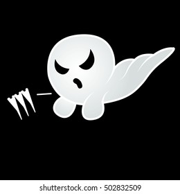 Ghost. Halloween illustration. Vector