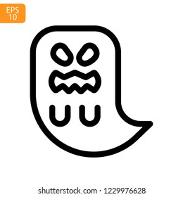 
Ghost  Halloween Outline Vector Icon