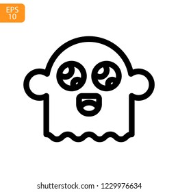 
Ghost  Halloween Outline Vector Icon