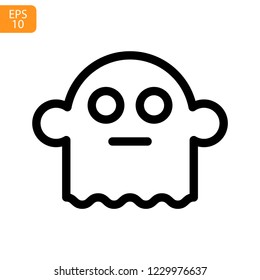 
Ghost  Halloween Outline Vector Icon
