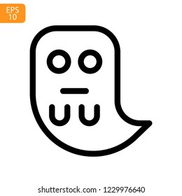 
Ghost  Halloween Outline Vector Icon