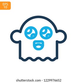 
Ghost  Halloween Outline Vector Icon