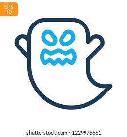 
Ghost  Halloween Outline Vector Icon