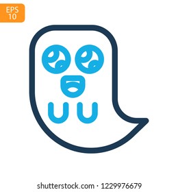 
Ghost  Halloween Outline Vector Icon
