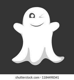 
ghost. Halloween party. spooky spirit. vector illustration