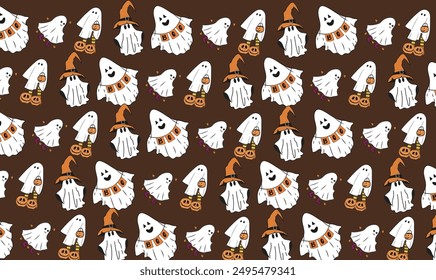 ghost halloween seamless background pattern wallpaper boo scary ghost seamless background 