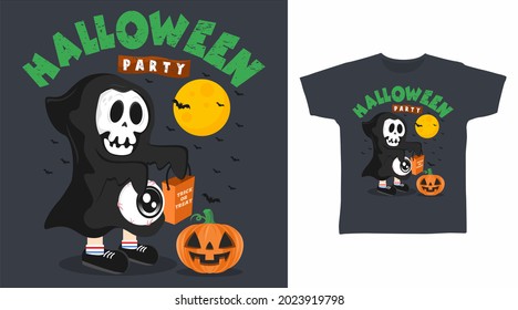 Ghost halloween t shirt design