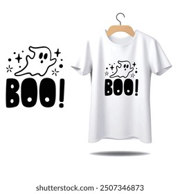 Ghost halloween T shirt Design