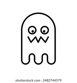 ghost, halloween - vector icon