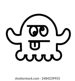 fantasma halloween - icono de Vector	
