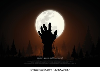 Ghost hand appeared on the full moon night.