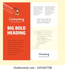 Ghost hand Business Company Poster Template. with place for text and images. vector background