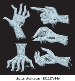 Ghost Hand for Halloween Vector, illustration vector cartoon