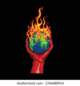 ghost hand illustration perfect for tshirt