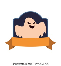 ghost happy halloween celebration design