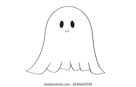 Ghost happy halloween character costume icon pretty beautiful ghost happy halloween day 31st happy halloween day october month ghost evil object face horror autumn season fun evil spooky black color 