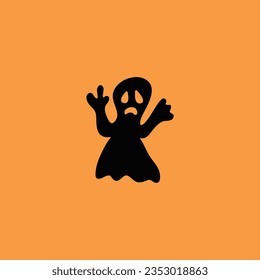 Ghost, Happy halloween vector icon
