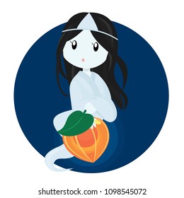 Ghost Holding Physalis Fruit in Obon
