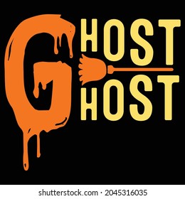 Ghost Host T-Shirt, Halloween Shirt, Shirt For Halloween, Broom Halloween shirt
