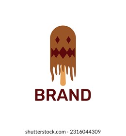 Ghost ice cream logo. Simple, modern, character.
