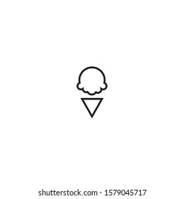 ghost ice cream logo vector design with simple, and unique styles