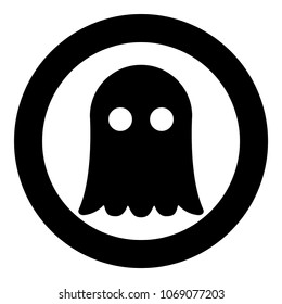 Ghost icon black color