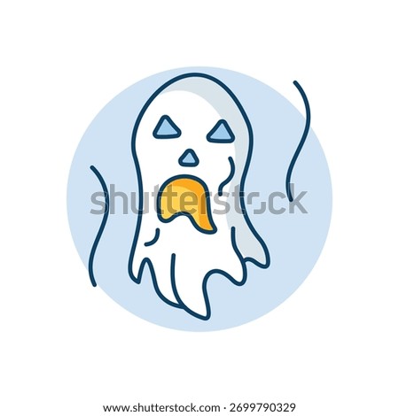 Ghost icon clean and modern vector illustration