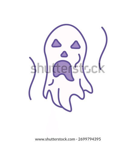 Ghost icon clean and modern vector illustration