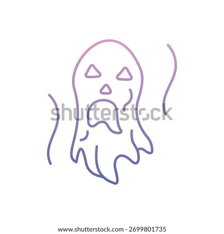 Ghost icon clean and modern vector illustration