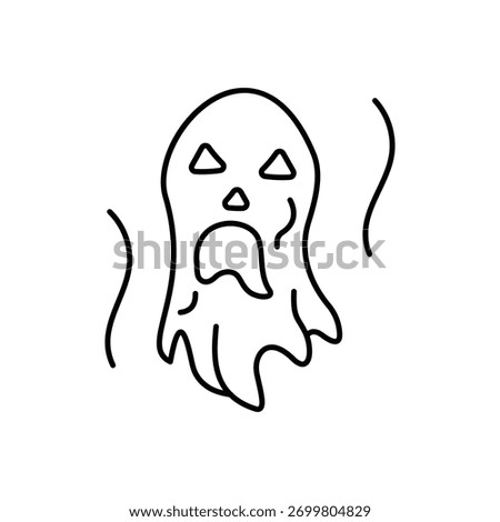 Ghost icon clean and modern vector illustration