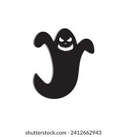 Ghost icon design, Scary ghosts design, Halloween characters  icons. Ghost vector icon, Emotion Variation. Halloween flat vector icon for holiday apps and websites 