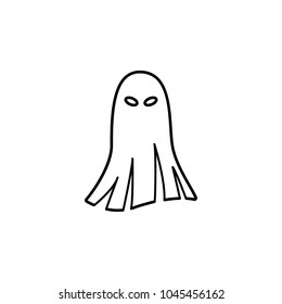 ghost icon. Element of ghost elements illustration. Thin line  illustration for website design and development, app development. Premium icon on white background