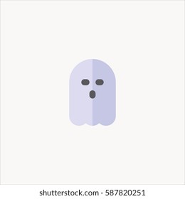 ghost icon flat design