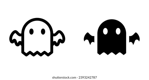 Ghost icon. flat design vector illustration for web and mobile