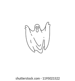 Ghost icon. Halloween icon