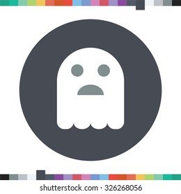 Ghost icon. Halloween icon.
