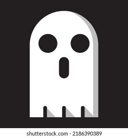 Ghost icon for Halloween. Isolated vector illustration. Autumn holiday. Halloween symbol outline. Scary ghost logo vector icon illustration design. Horror, Spooky icons. Holiday decorations. EPS10