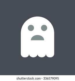 Ghost icon. Halloween icon. Spooky icon.