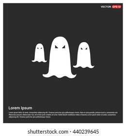 Ghost icon. Happy Halloween 