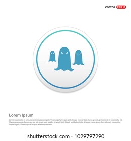 Ghost icon Hexa White Background icon template