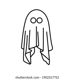 ghost icon. horror sign. vector illustration