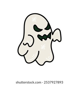 Ghost icon islote white background vector stock illustration