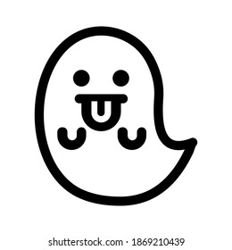 Ghost icon isolated on white background