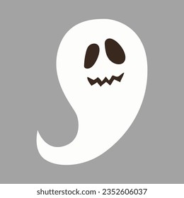 Icono de fantasma aislado en fondo blanco.