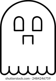 ghost icon. Line Icon. Editable Stroke.