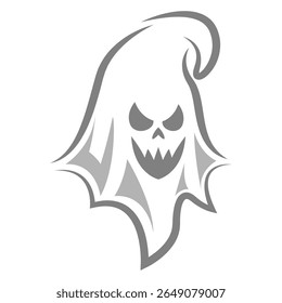 Ilustração de design de logotipo de ícone fantasma